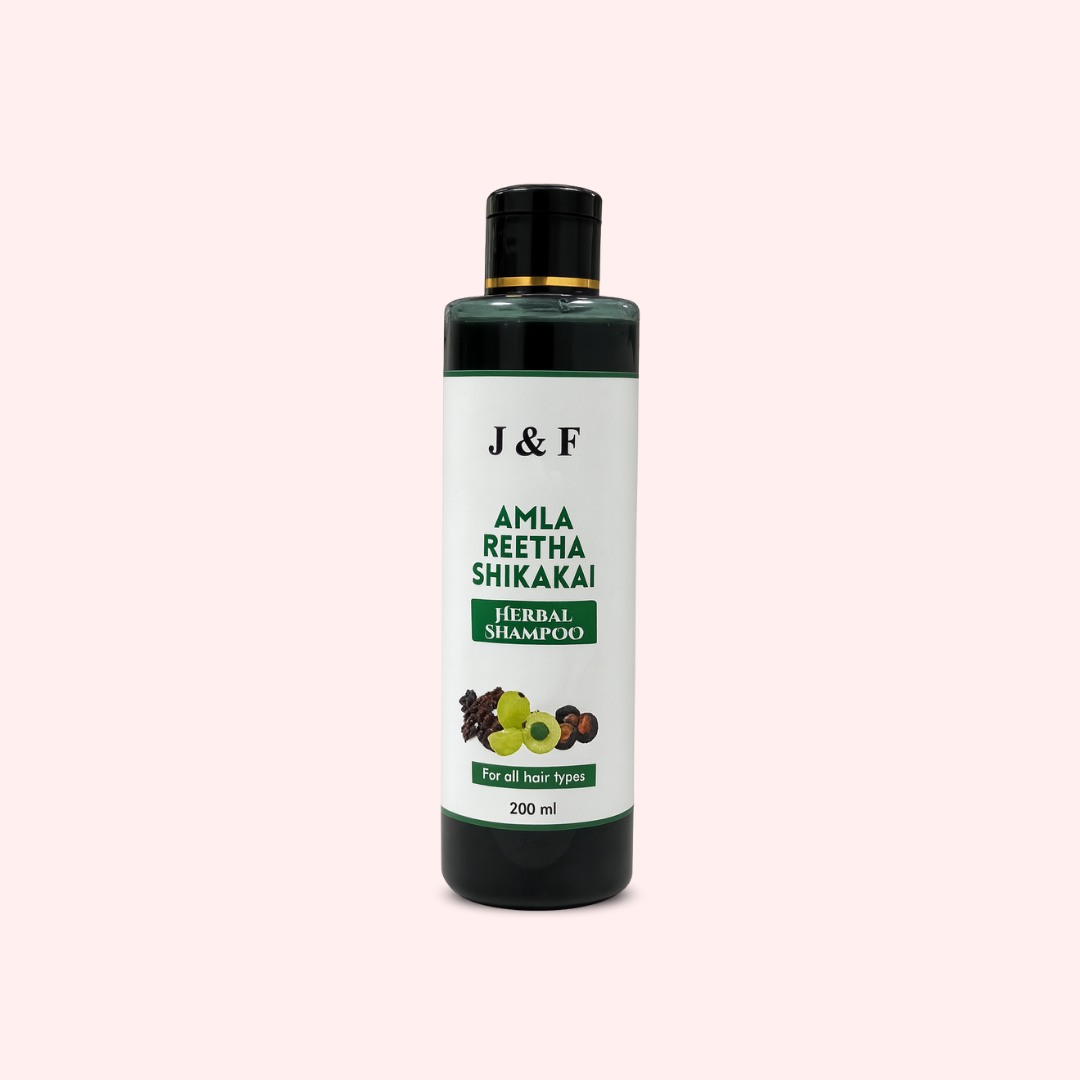 J & F® Amla Reetha Shikakai Herbal Shampoo